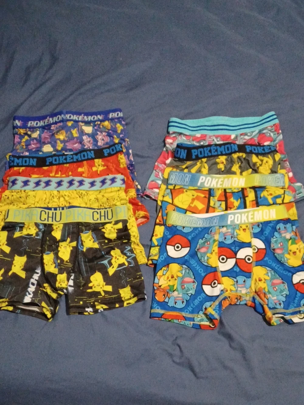 Bundle Of Pokemon Boxer Briefs Underwear For Boys - Size 8